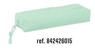 842426015 PORTATODO RECTANGULAR C/GOMA ELAST. 22CM SAFTA VERDE PASTEL SAFTA