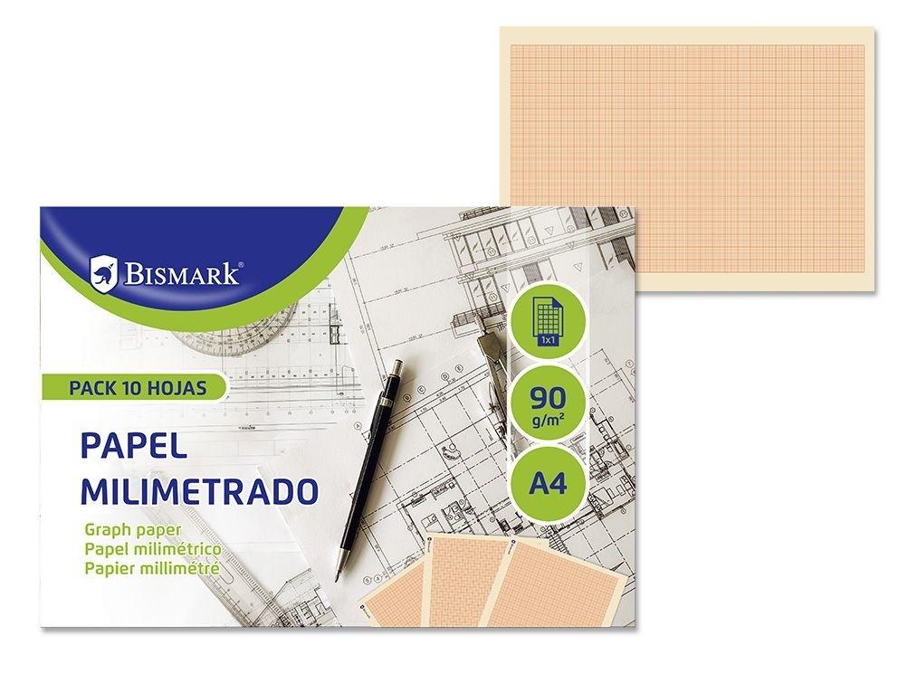 PACK 10 HOJAS MILIMETRADAS BISMARK 329976