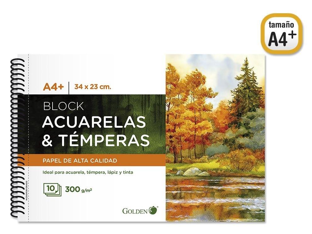 GOLDEN CUADERNO DE DIBUJO A4+ 10 HJ.300GRMS 331267