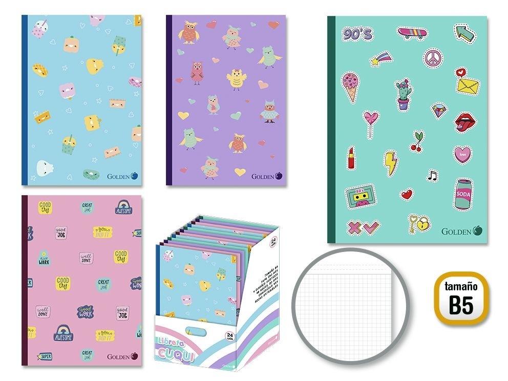 LIBRETA ENCOLADA CUQUI  B5 48 H. 80 GRS 331463