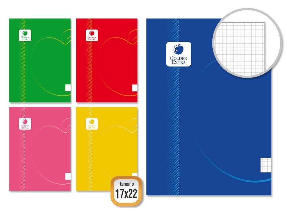 GOLDEN LIBRETA SOFT 17X22 CM 48 H. 90 GR. CUADR 325876