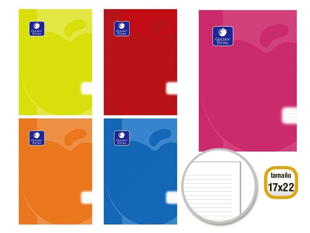 GOLDEN LIBRETA PP FLEX 17X22 CM 48 H. 90 GR. HORIZ 325020