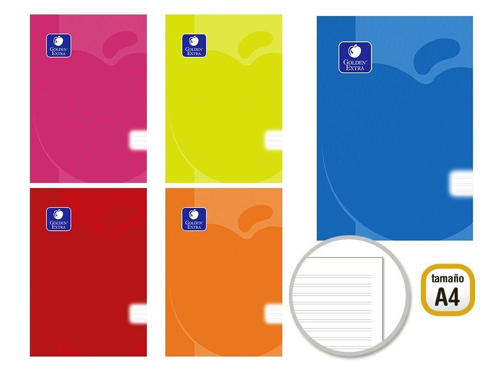 GOLDEN LIBRETA PP FLEX  A4 48 H. 90 GR. PAUTADO 325021
