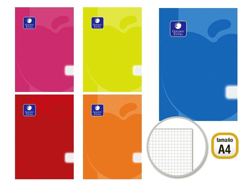 GOLDEN LIBRETA PP FLEX  A4 48 H. 90 GR. CUADRICULA 325017