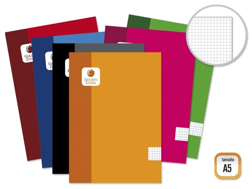 GOLDEN LIBRETA A5, 90 GRM. 48 HOJAS.CUADRICULA 324794