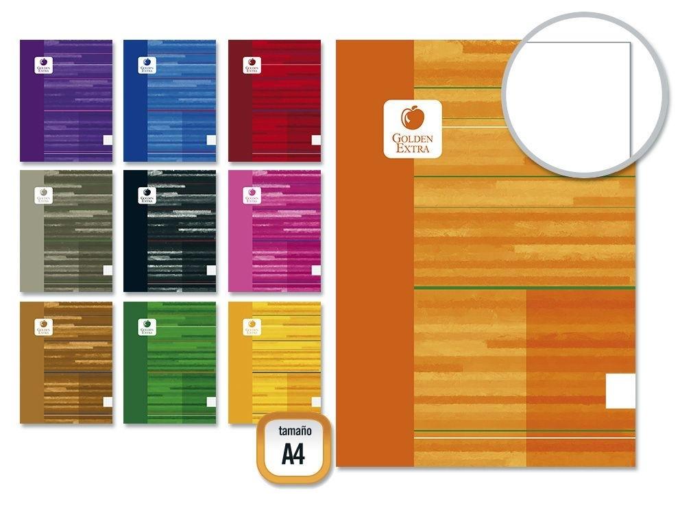GOLDEN LIBRETA BLOCK  A4, 90 GRM. 48 HOJAS LISO 324801