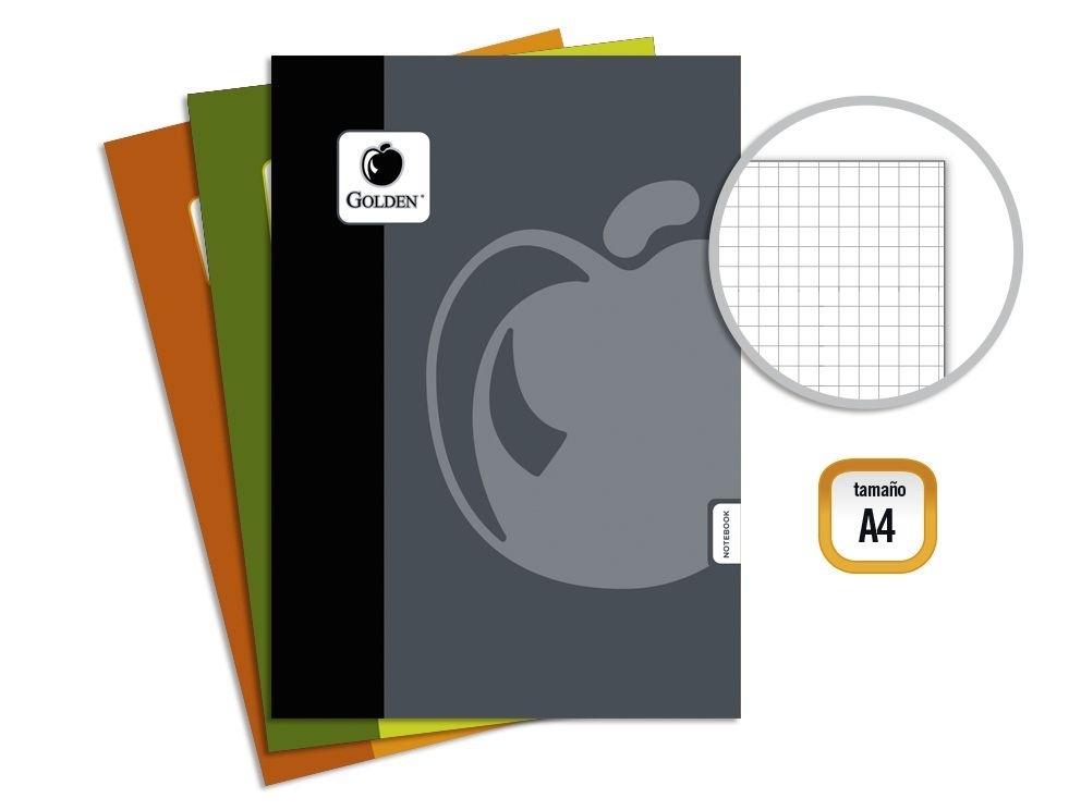 GOLDEN BASIC LIBRETA GRAPADA A4.50 H.  CUAD 323800