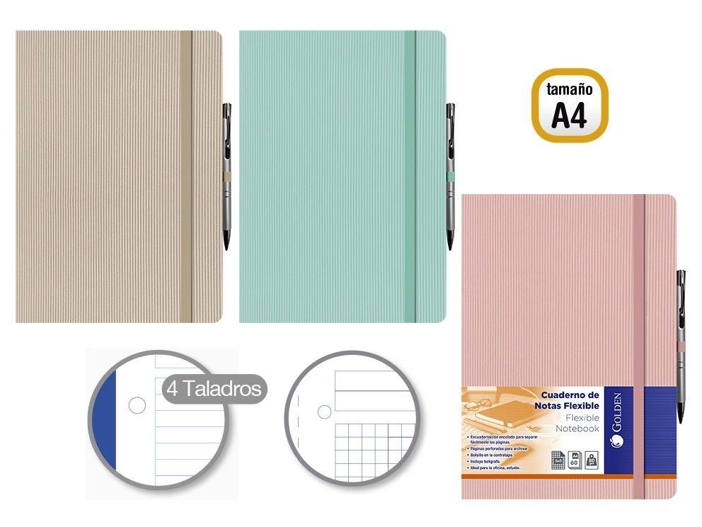 CUADERNO DE NOTAS FLEXIBLE C/BOLIG A4 - 60 H.80 GR 330546