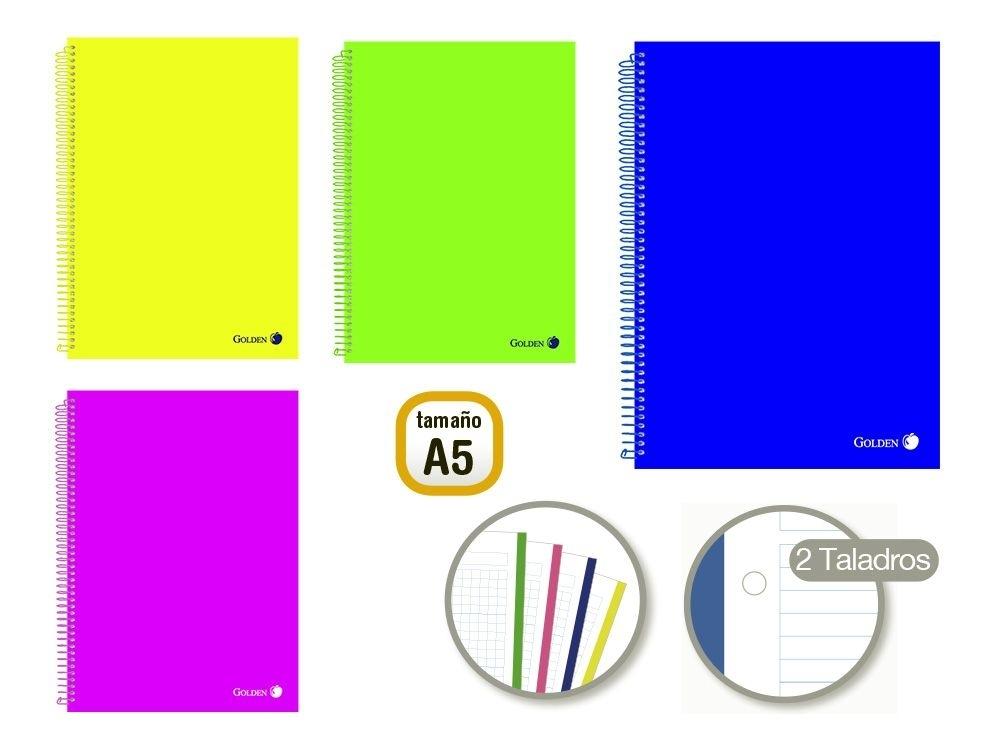 GOLDEN CUADERNO T.P. A5 120 H.90 GR. MICROP. 330570