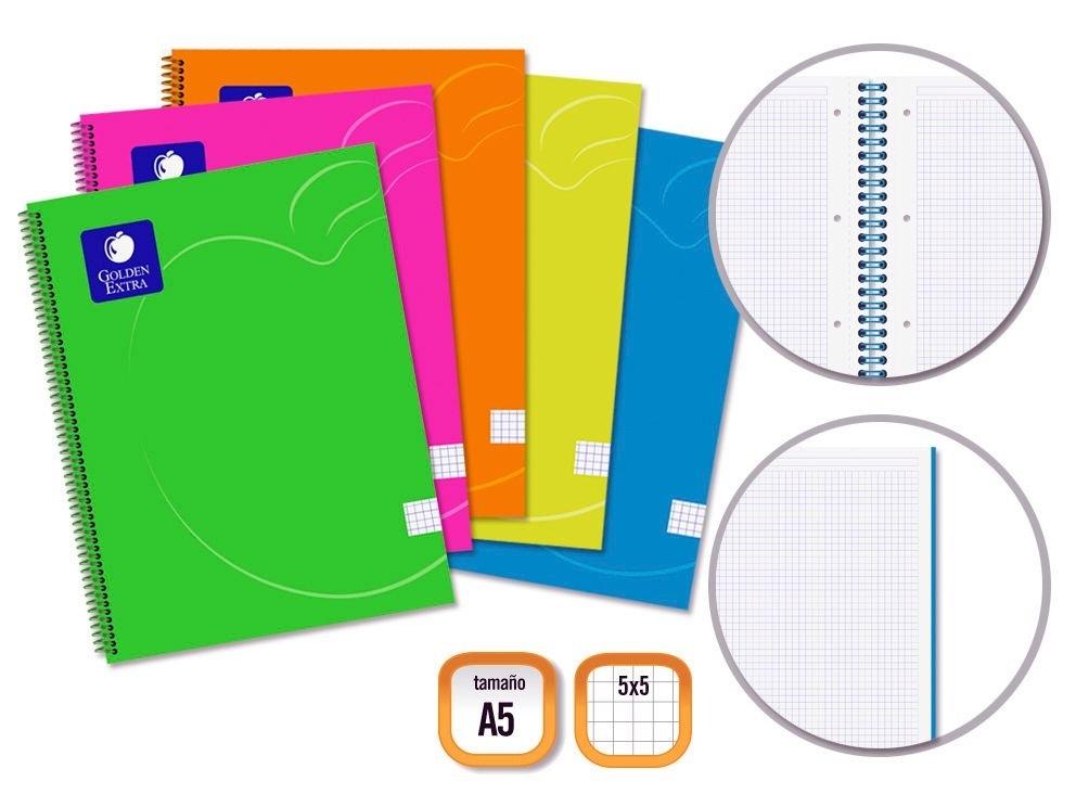 GOLDEN CUADERNO T.P. A5 80H.90 GR MICROP. 329565