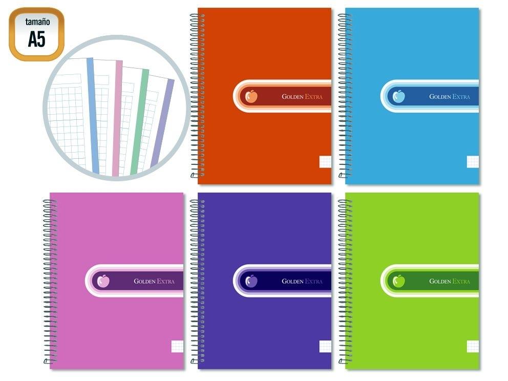 GOLDEN EXTRA CUADERNO T.F. A5 140H. MICROP. 318211