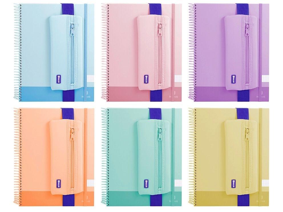 SET CUADERNO A4 + PORTATODO NEOPRENO PASTEL BISMARK 330197