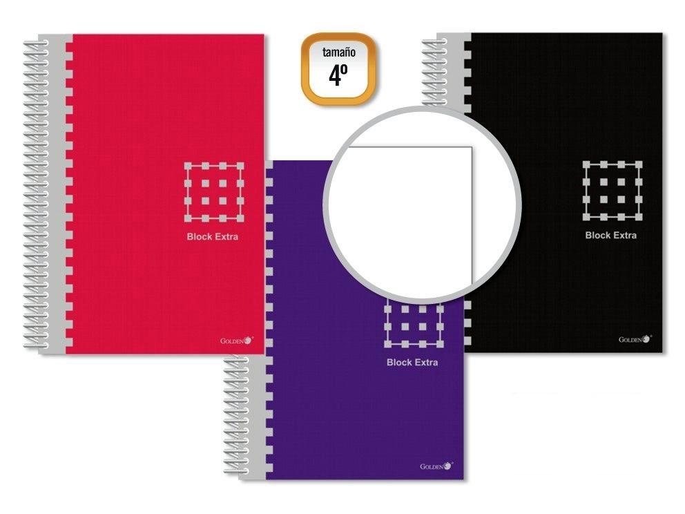CUADERNO GOLDEN TAPA EXTRADURA CUARTO  80H. 60GR. LISO 319578