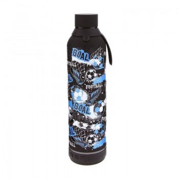 Botella Térmica con altavoz 600 ml Black Football BTA60126 Lovely