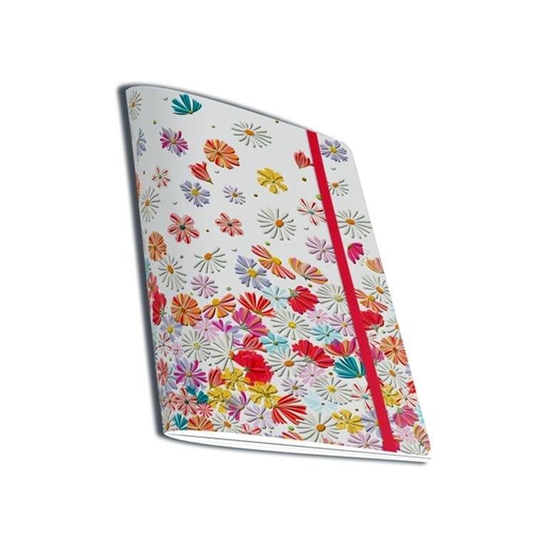 NOTEBOOK A6 CON GOMA FLORES TURNOWSKY 47370 ARGUVAL