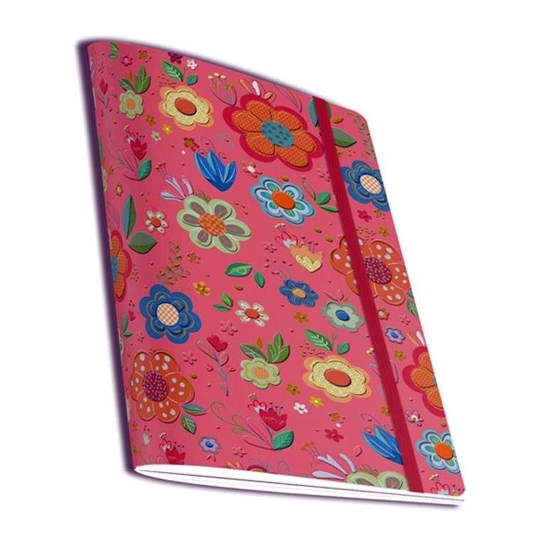 NOTEBOOK A5 CON GOMA FLORES TURNOWSKY 47367 ARGUVAL