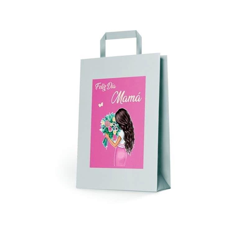 BOLSA MEDIANA BLANCA MAMÁ 46715 ARGUVAL