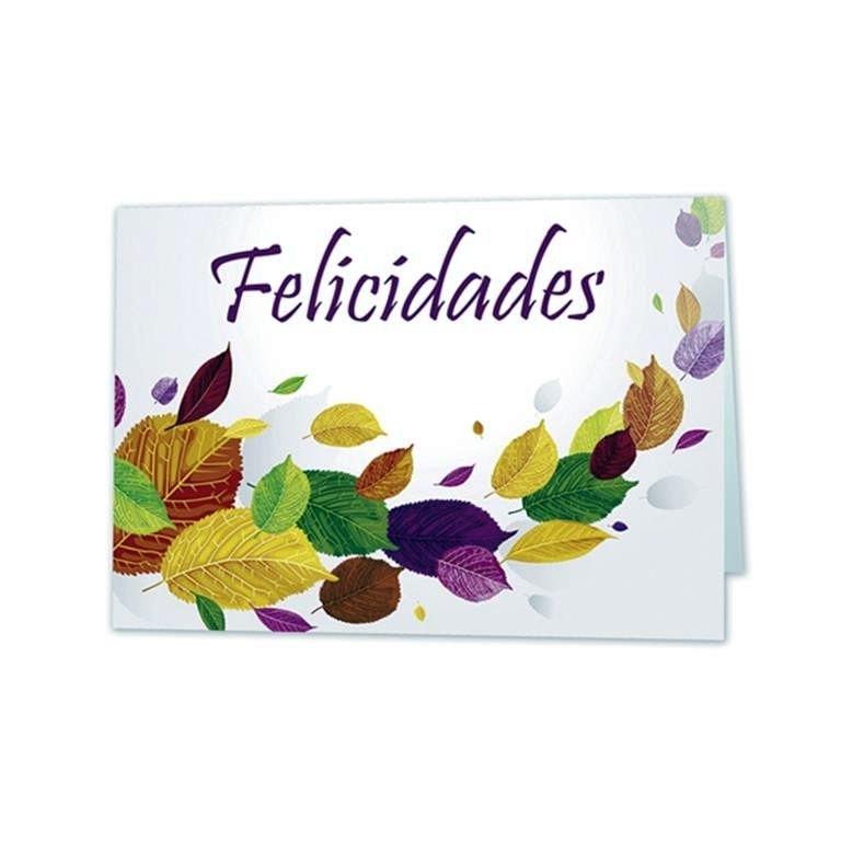MINI CARD HOJAS ""Felicidades"" 44867 ARGUVAL