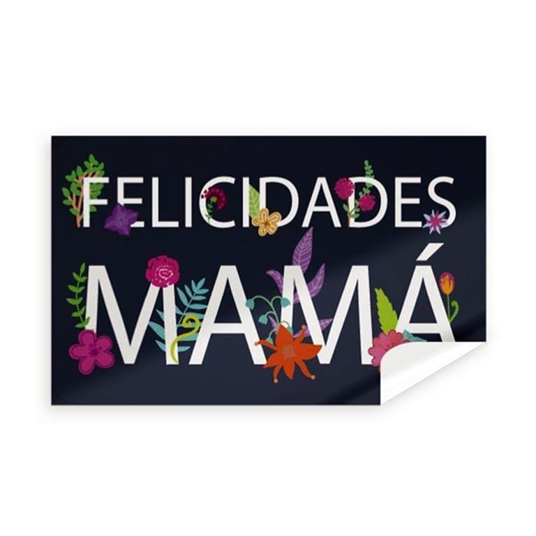 Etiqueta Arguval 42151 rollo de 250 Felicidades mama 30x50mm