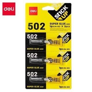 Tubo pegamento instantáneo Deli Stick Up 502 - 3 x 1 g EA532