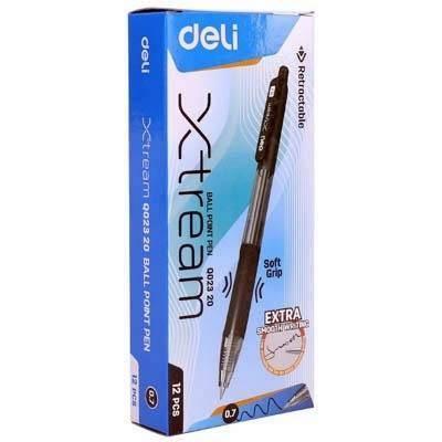 Boligrafo Deli Grip Negro 0,7 Retractil EQ02320