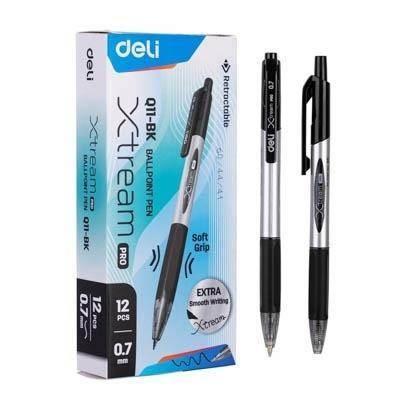 Boligrafo Deli Grip Negro 0,7 Retractil EQ11-BK