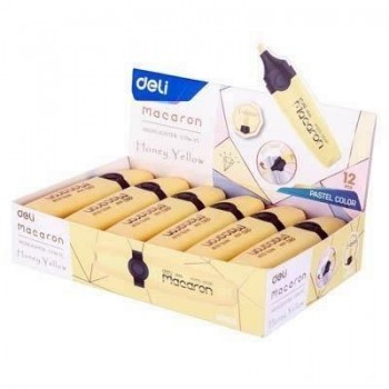 Rotulador Fluorescente Deli EU356-YL Amarillo pastel