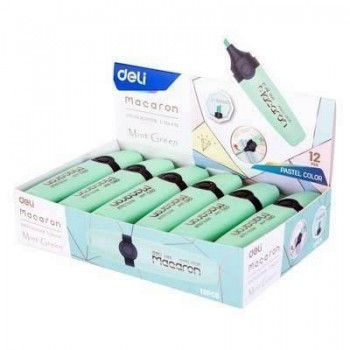 Rotulador Fluorescente Deli EU356-GN Verde pastel