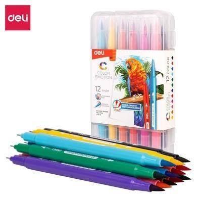 Rotulador Deli C/12 doble Color Emotion EC151-12