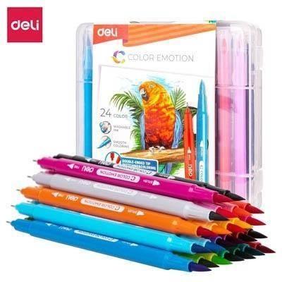 Rotulador Deli C/24 doble Color Emotion EC151-24