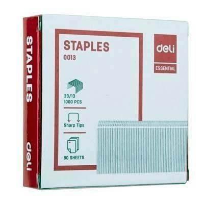 Grapas Deli 23/13 C/1000 galvanizadas E0013