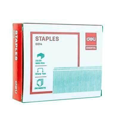 Grapas Deli 23/23 C/1000 galvanizadas E0014