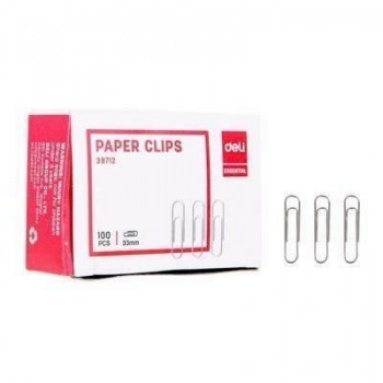 Clips Deli Nº2 Caja de 100 unidades plateados E39712