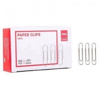 Clips Deli Nº3 Caja de 100 unidades plateados E39713