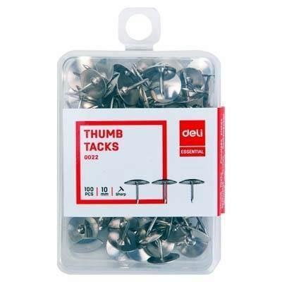 Chinchetas Deli Niqueladas C/100 E0022