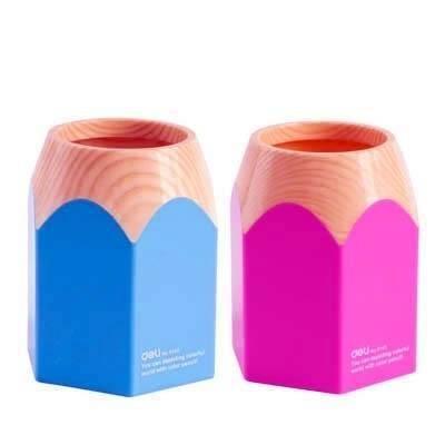 Cubilete Deli E9145 forma lapiz colores surtidos