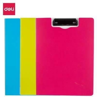 Carpeta de Pinza A4 Plastico Deli Rio EF75002 colores surtidos con tapa