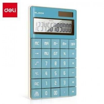 Calculadora Deli ENS041 12 digitos Azul