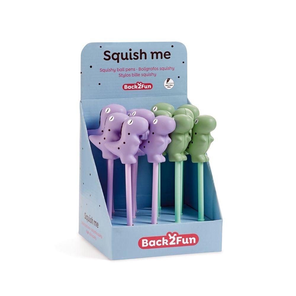 Expositor Miquelrius Boligrafos Squishy Dinos 12 unidades Back2Fun MR11948