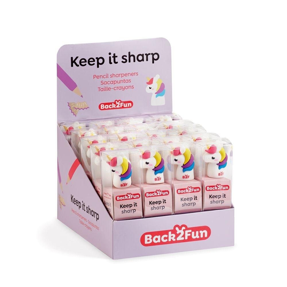 Expositor Miquelrius Sacapuntas Unicornio 20 unidades Back2Fun MR11938