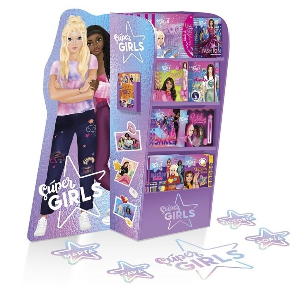 SUPER GIRLS - EXPOSITOR DE SUELO 48 UNIDADES SGLEXP02 IMAGILAND