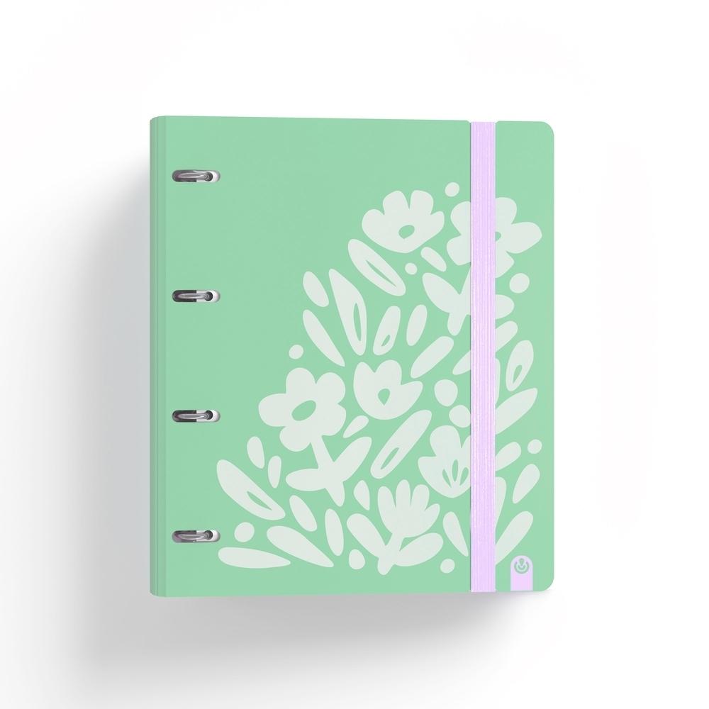 Carpebloc Carchivo 12457447 A4 4 anillas 35mm 100H 90G cuadros 5x5 Print2 Verde