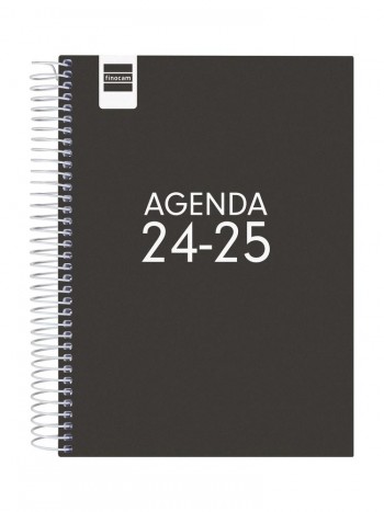 Agenda escolar 2024-2025 Finocam 4º dia pagina Cool negro 645060325