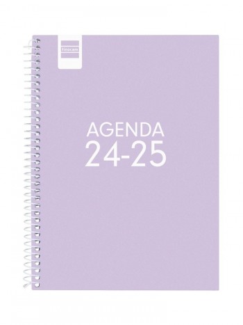 Agenda escolar 2024-2025 Finocam 4º semana vista Cool lila 6450408.25
