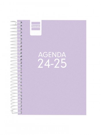 Agenda escolar 2024-2025 Finocam 8º dia pagina Cool lila 645020825