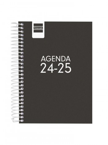 Agenda escolar 2024-2025 Finocam 8º dia pagina Cool negro 645020325