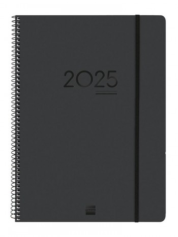 Agenda escolar 2024-2025 Finocam 16 meses E40 semana vista vertical Ikon negro 626720125