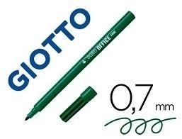 Rotulador Tratto office fine punta de fibra verde 0,7 MM. F730504