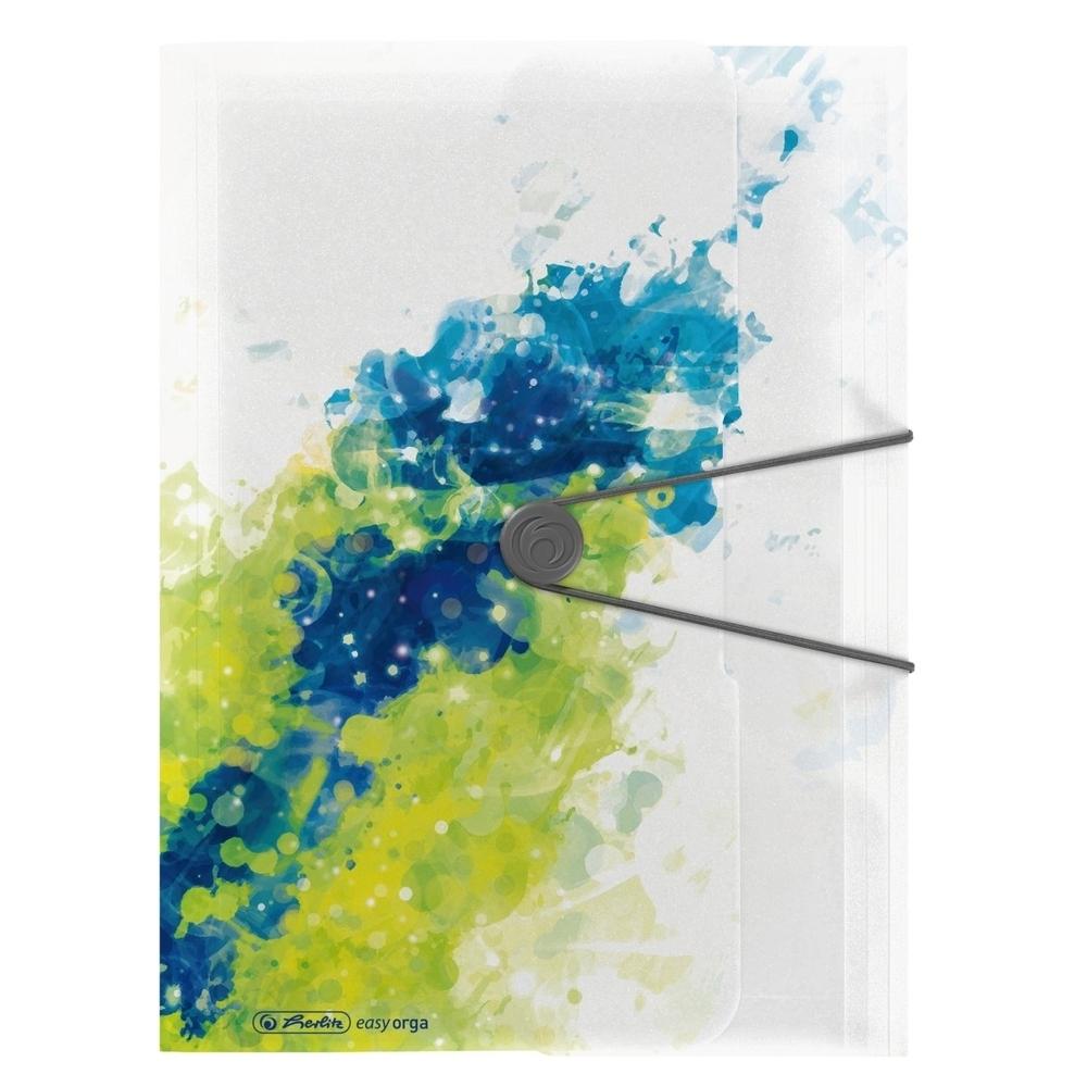 Carpeta herlitz A4 solapas splash 50003273 limon