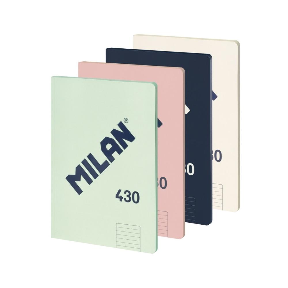Libreta Milan 57242G48X4 A4 48 hojas 95 gramos horizontal P/4 surtido serie 430